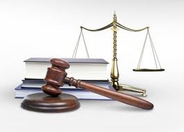 scales of justice, gavel, books